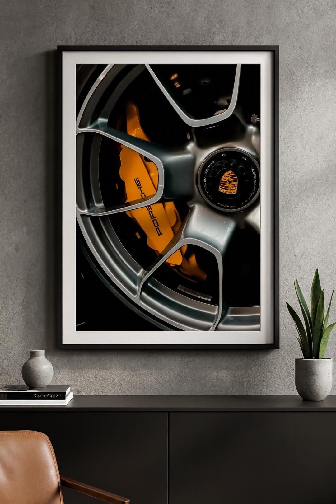 Yellow Porsche Brake Caliper Wall Art Digital Download - Etsy