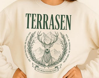 Camisa Terrasen de Comfort Colors®, sudadera Trono de Cristal, camiseta "To Whatever End", camisa Rowan Whitethorn, regalo literario de SJM, top "Fantasy Lover"