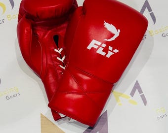 Genuine Cowhide Leather Boxing Gloves Sparring & Training