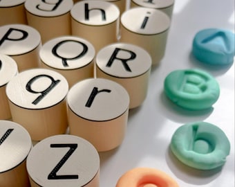 Alphabet Playdough Stamps: ABC Early Learning, Homeschool Resource