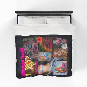 Midnight Sun Zara Larsson Velveteen Plush Blanket | beach, mermaid, glam visuals image 20