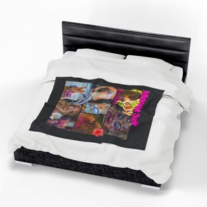 Midnight Sun Zara Larsson Velveteen Plush Blanket | beach, mermaid, glam visuals image 16