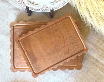 Cherry Scalloped Cutting Board | Small