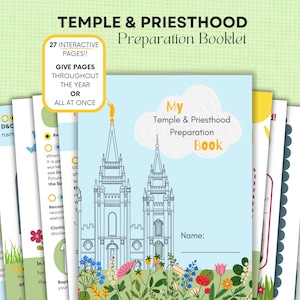 Temple and Priesthood Preview Preparation Booklet LDS Primary