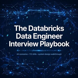Databricks Data Engineer Interview Playbook PDF | 44 Scenario Questions with Model Answers | PySpark SQL Interview Prep Guide | DE Interview