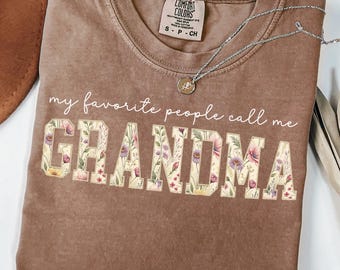 Gifts for Grandma, Mother's Day Gift, Gifts for Women, Wildflower Floral Shirt