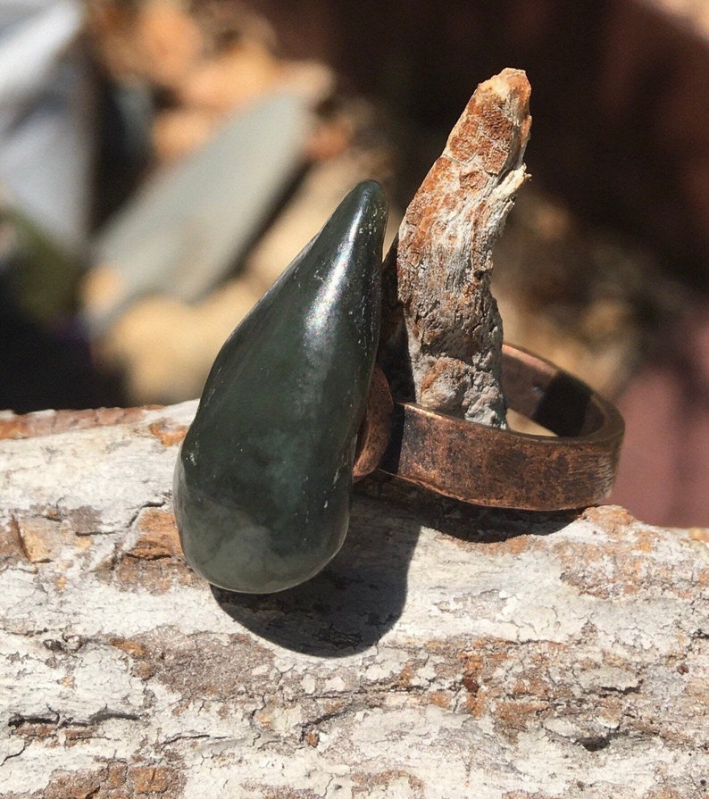 Big Sur Jade Ring Size 7