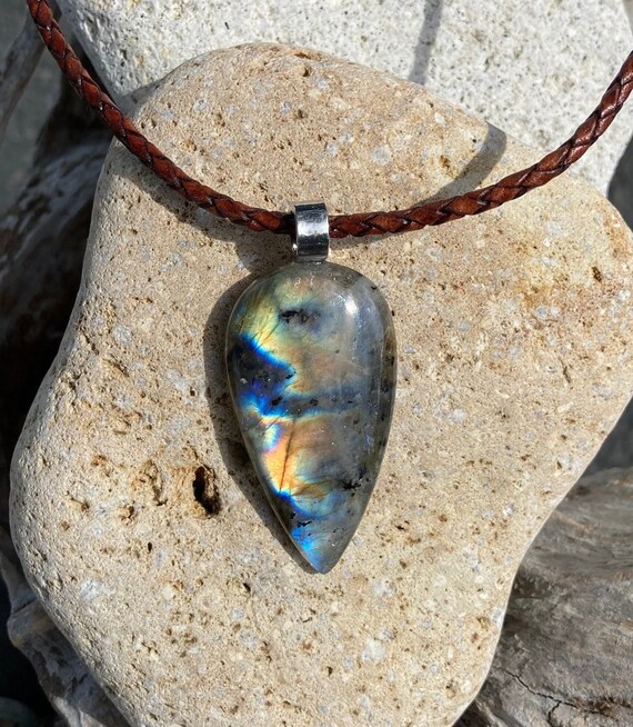 Labradorite necklace best sale etsy