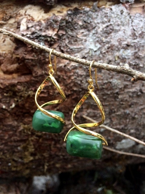 alaskan jade earrings