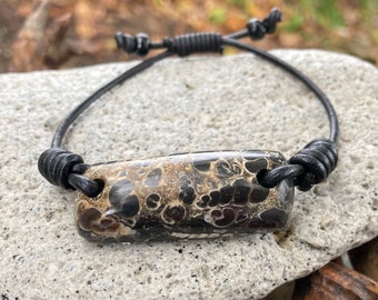 Turitella and Leather Bracelet