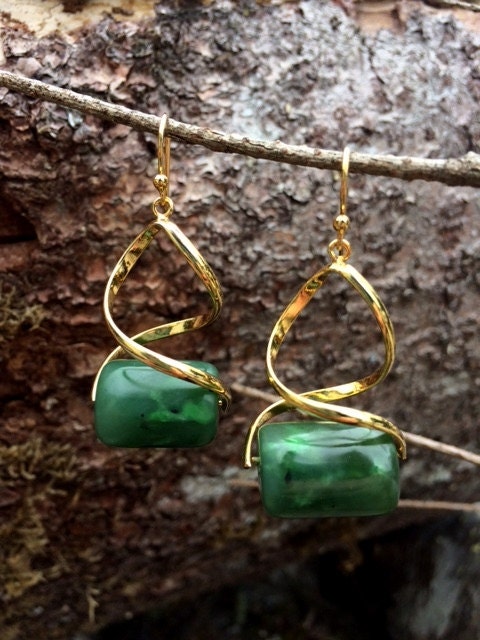alaskan jade earrings