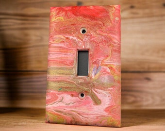 Dirty Pour Light Switch Cover