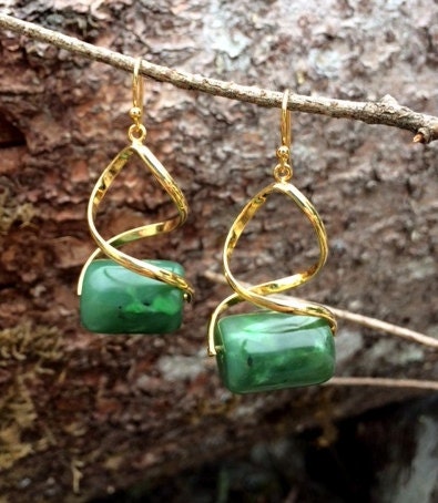 alaskan jade earrings