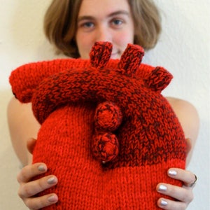 I Give You My Heart Pillow Knitting Pattern image 1