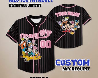 Benutzerdefinierte Disney Trip Baseball Jersey, Disneyland Baseball Team Passendes Outfit