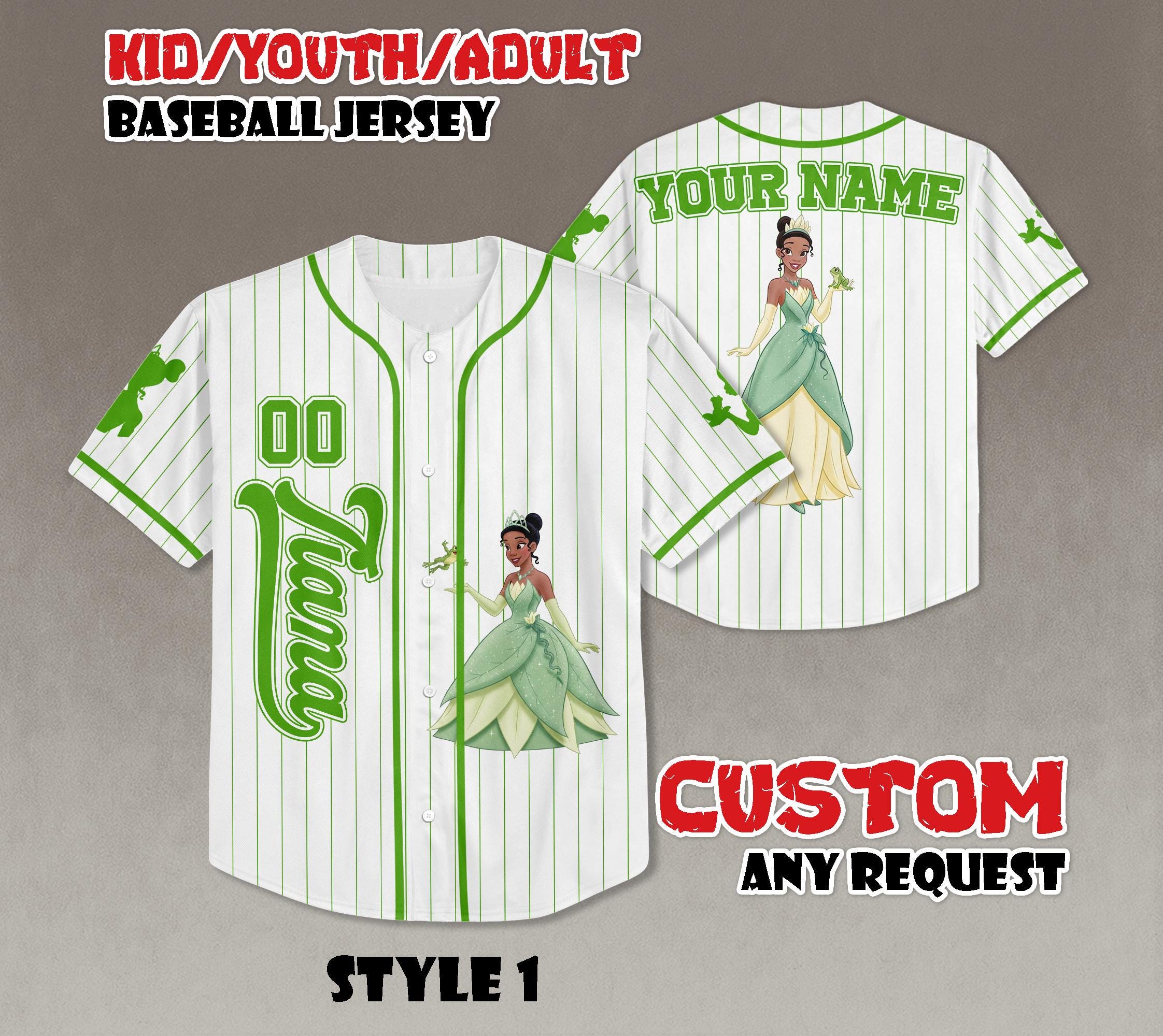 Discover Custom Tiana Baseball Jersey, Princess and the Frog Sports Gift