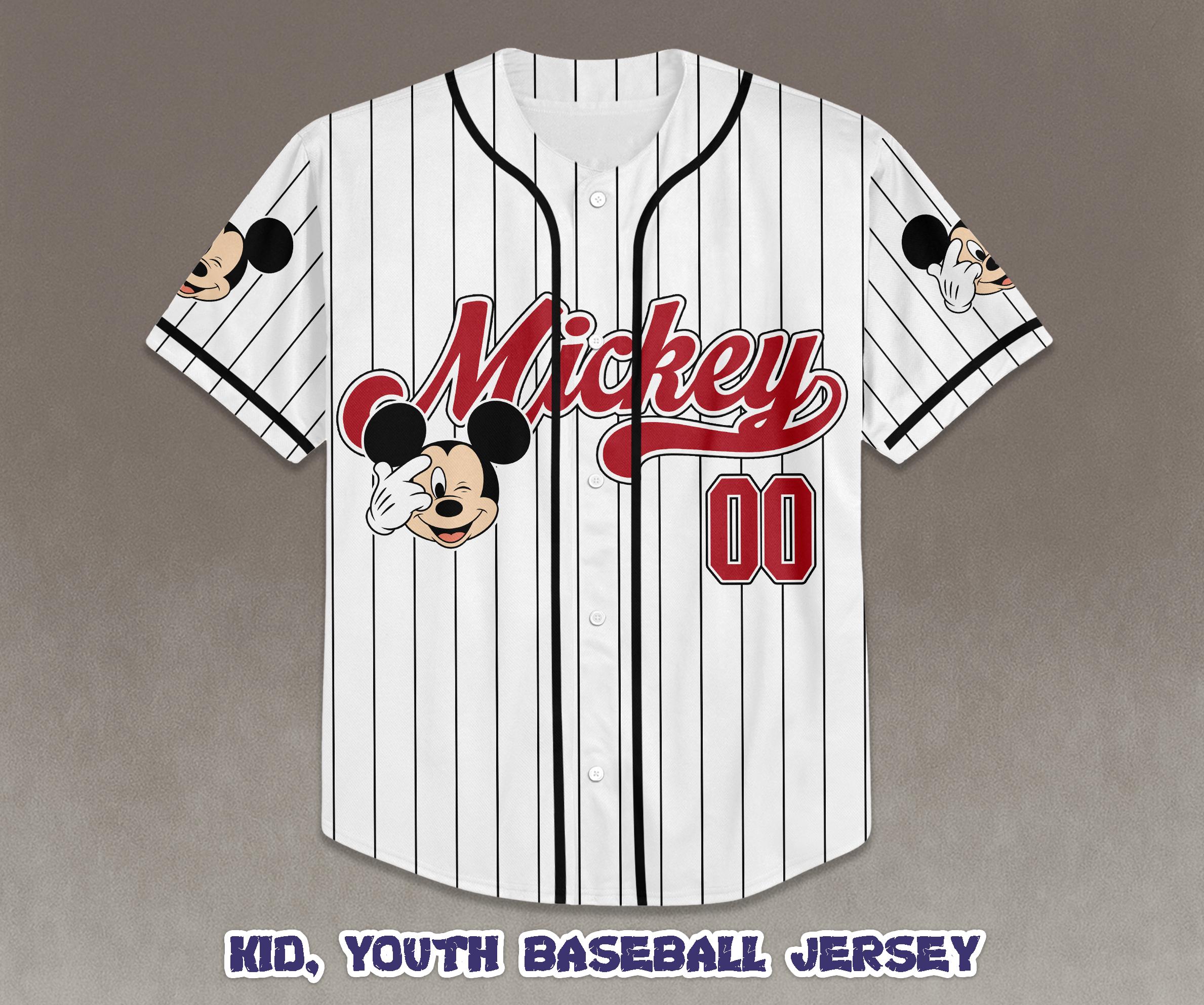 Mickey Mouse Baseball Jersey - Etsy