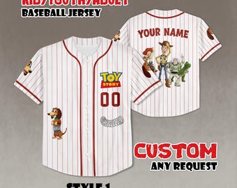 Personalized Slinky Dog Baseball Jersey, Custom Toy Story Outfit