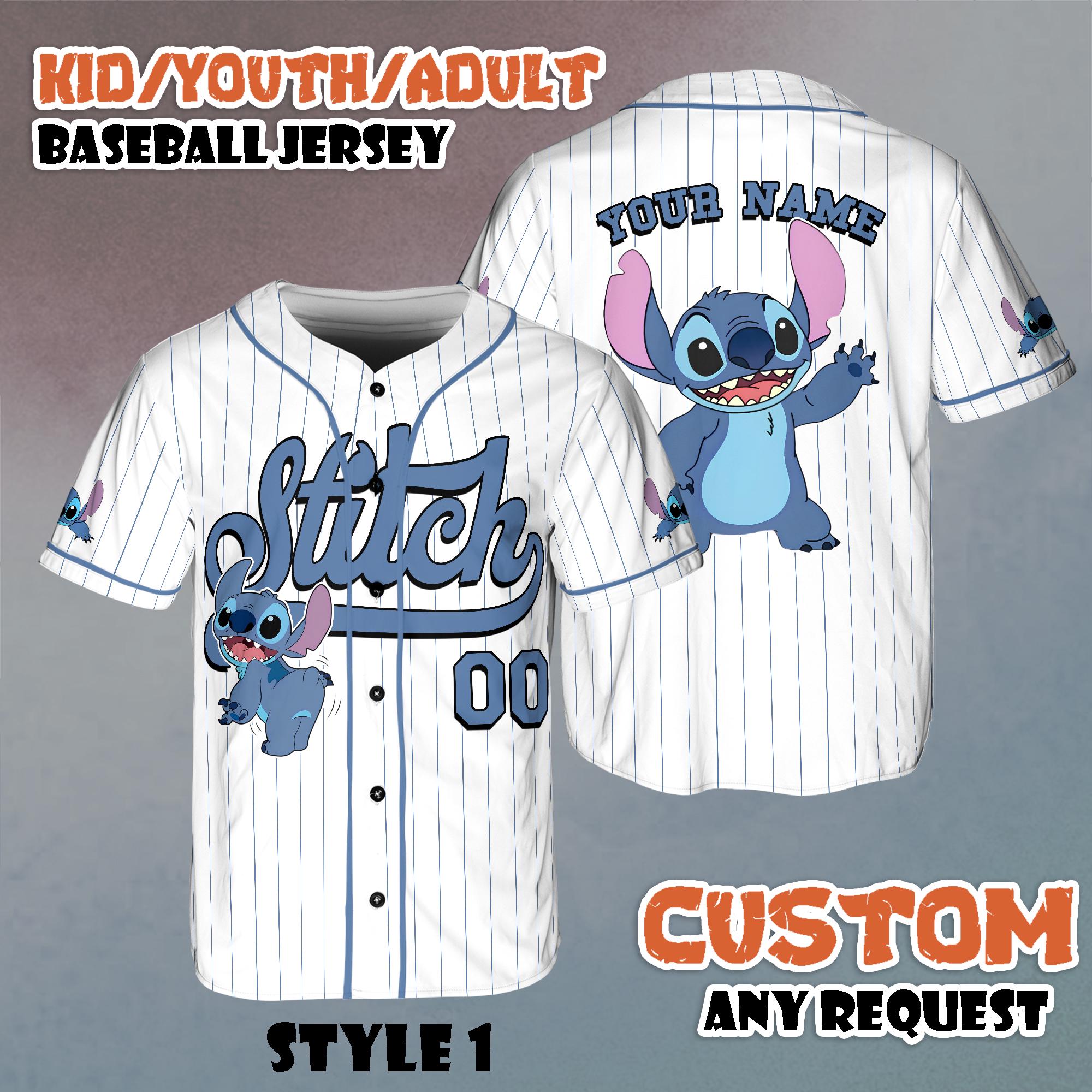 スティッチ　ベースボールシャツ Lilo and stitch baseball jersey - Etsy 日本