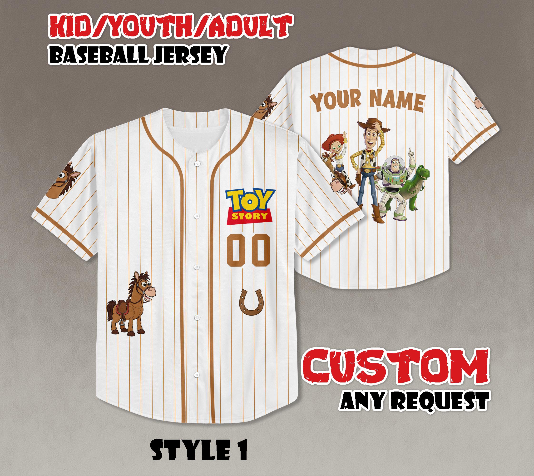 Discover Personalized Toy Story Bullseye Baseball Jersey, Family Outfit