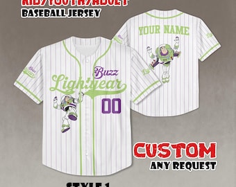 Personalized Buzz Lightyear Baseball Jersey, Disney Toy Story Outfit