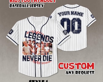Gepersonaliseerde honkbaltrui Sandlot Legends, filmshirt, jeugdjersey