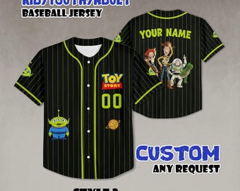 Camiseta de béisbol personalizada de Toy Story Aliens, atuendo familiar personalizado