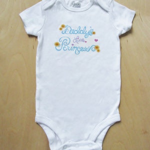 Daddy's Little Princess Baby Bodysuit Size 6 Months Short Sleeve Girl image 4