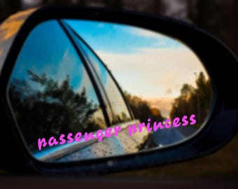 Car mirror decal
