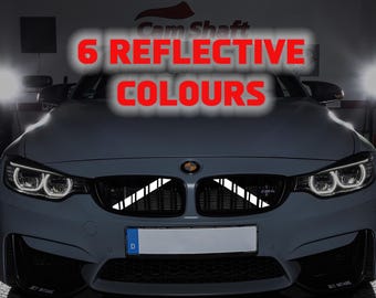 V Bar Brace Reflective  Adhesive Decal Vinyl Stickers Covers Accessory for BMW M Power