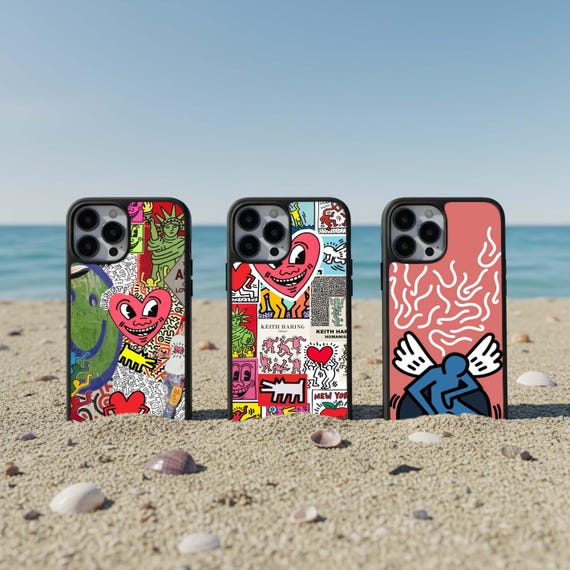 Keith Haring Phone Case Artwork Urban Art Inspired Custom Phone Case iPhone  17 16 15 14 13 12 11 Case Samsung Galaxy Case LG Case - Etsy Israel