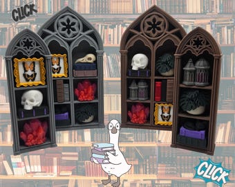 Gothic Library Fidget Clicker | Dark Academia Desk Toy, Mechanical Keycap Fidget (3D Printed)