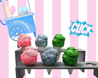 Glow in the dark Cotton Candy Fidget Clicker
