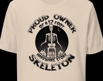 Hardware Store Skeleton Unisex T-Shirt - Black Print Variant