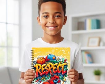 Portadas para cuadernos de baloncesto urbano / Plantillas editables de Canva (descarga digital)