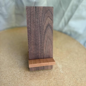 Collapsible Maple & Walnut Phone and Controller Stand/Handmade Wood Dock with Charging Port Option