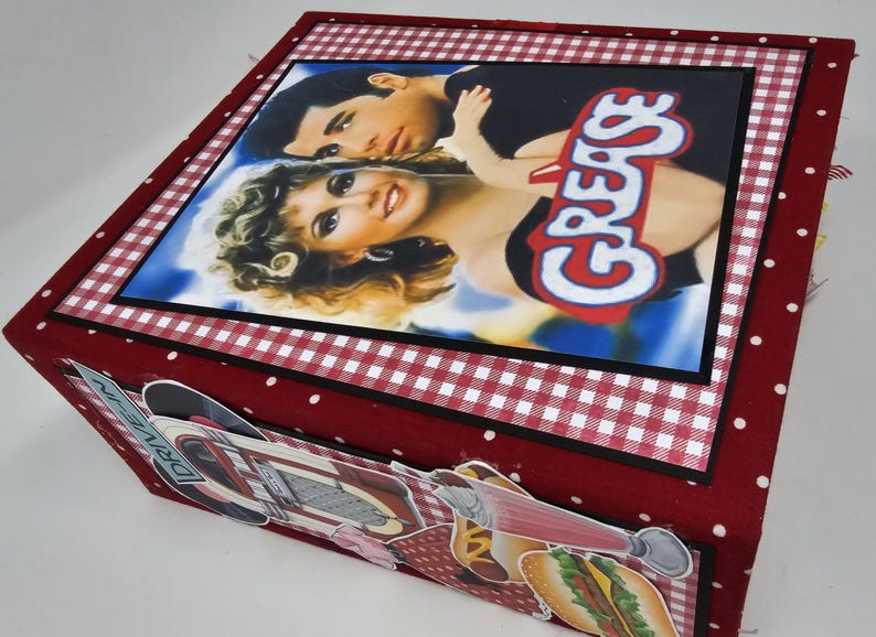Fabulously Retro GREASE Themed Journal shabbyartboutique Etsy