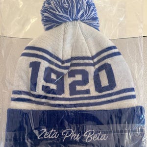 Zeta Phi Beta Winter Hat - Etsy display picture 1