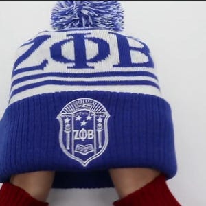 Zeta Phi Beta Winter Hat - Etsy