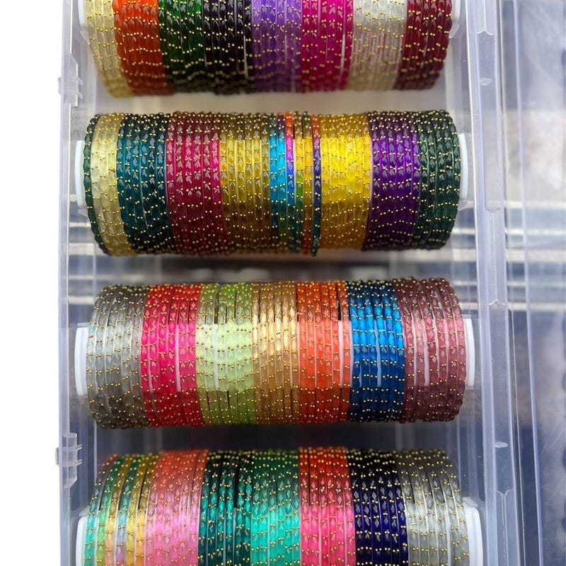 Buy Kashmiri Glass Bangles Set Online In India - Etsy India