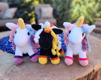 Unicorn Crochet Plushie | Handmade Plush | Stuffed Animal | Amigurumi Unicorn
