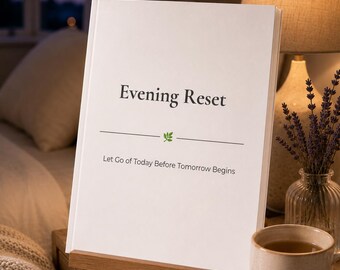 Abendliche Auszeit: Druckbares Arbeitsbuch mit geführter Reflexion (PDF-Sofortdownload)