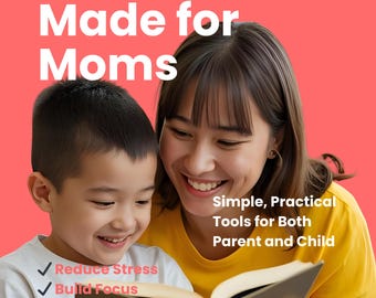 ADHD Parenting Guide for Moms & Dinosaur Printable Toolkit for Kids Ages 6-12 (PDF)