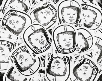 kids birthday tattoos, childrens birthday party favors, astronaut party favors, custom space theme, kids temporary tattoos, space favors