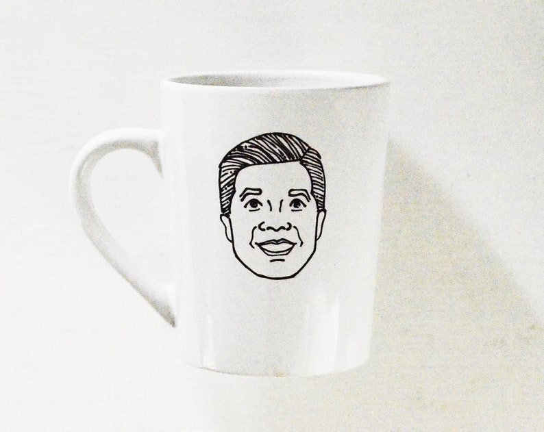 taza de retrato para papá, regalo personalizado para papá, taza de papá personalizada, taza de café personalizada, regalo para papá de niños, relleno de medias para papá imagen 3