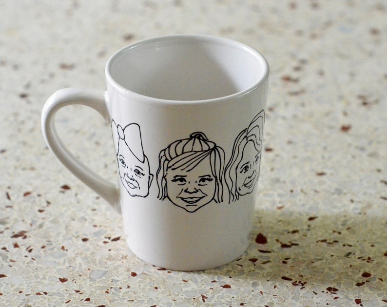 Custom Face Mug Gift For Mom Custom Family Portrait Etsy