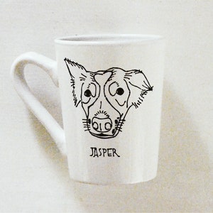 custom dog mug, mothers day gift, dog mom gift, gift for mom, dog portrait, pet portrait, custom coffee mug, coffee gift, dog gift, pet gift image 5