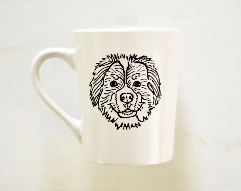 custom dog mug, mothers day gift, dog mom gift, gift for mom, dog portrait, pet portrait, custom coffee mug, coffee gift, dog gift, pet gift image 4