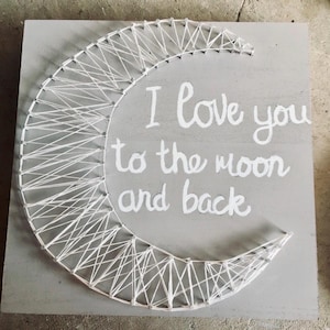 Personalisiertes String Art Namensschild | Handgemachte Kinderzimmer Dekor