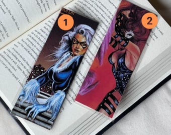 Handmade Vintage Comic Bookmarks: Retro Art for Book Lovers